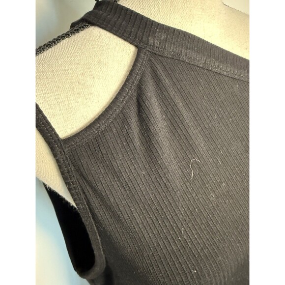 Torrid Black One Shoulder Ribbed Tank New Sz 2 X - Picture 4 of 9